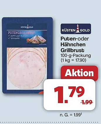 Puten- oder Hähnchen Grillbrust