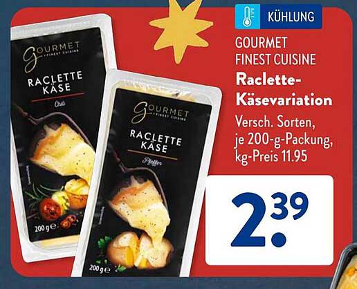 Raclette-Käsevariation