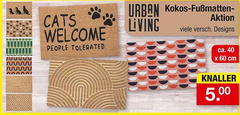 URBAN LIVING Kokos-Fußmatten-Aktion