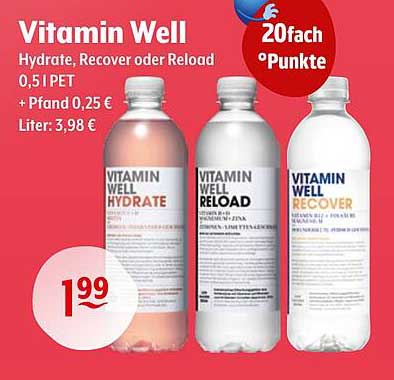 Vitamin Well Hydrate, Recover oder Reload