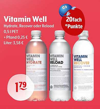 Vitamin Well Hydrate, Recover oder Reload