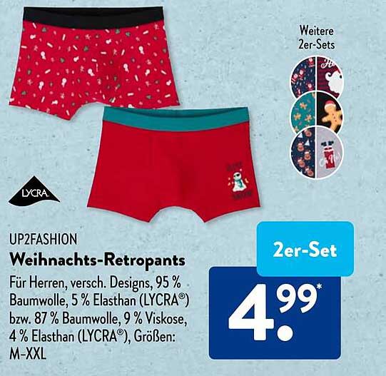 Weihnachts-Retropants