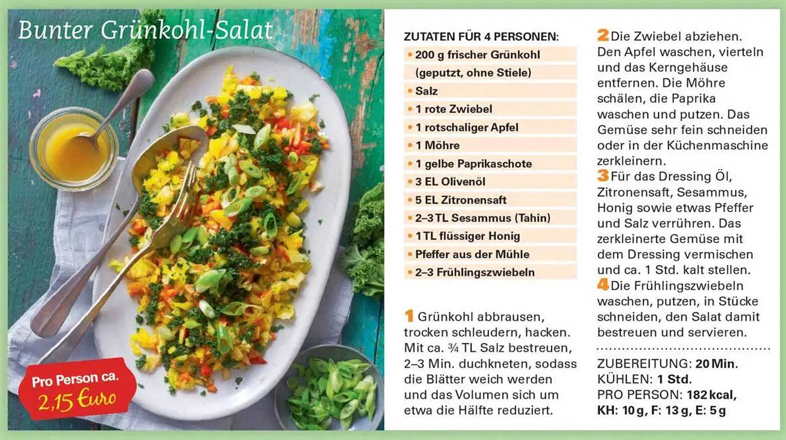 Bunter Grünkohl-Salat