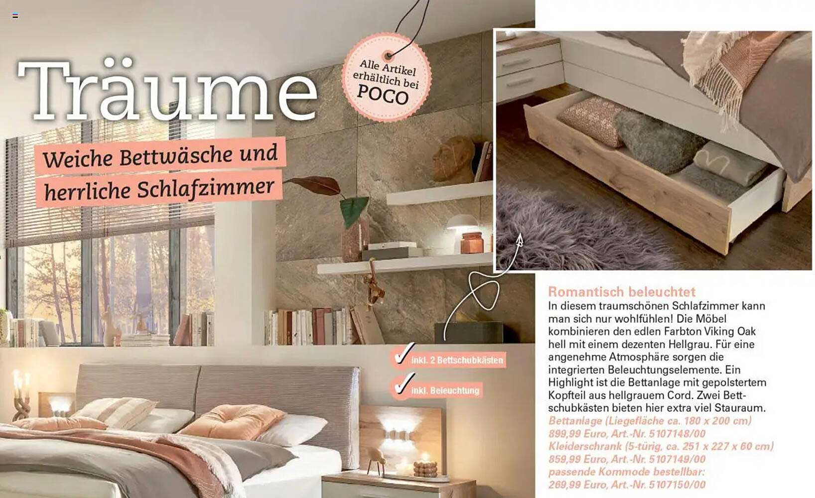 Träume  
Weiche Bettwäsche und herrliche Schlafzimmer  