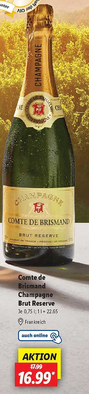 Comte de Brismand Champagne Brut Reserve