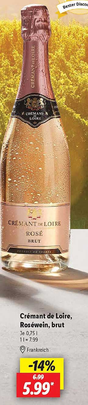 Crémant de Loire, Roséwein, brut