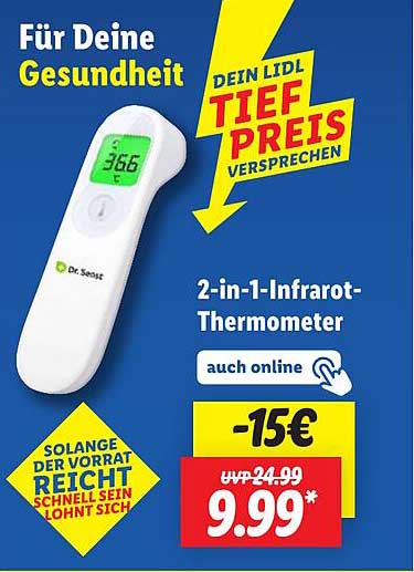 2-in-1-Infrarot-Thermometer