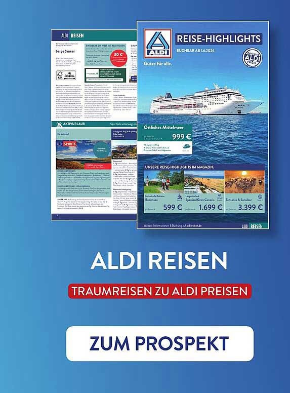 ALDI REISEN  
TRAUMREISEN ZU ALDI PREISEN  