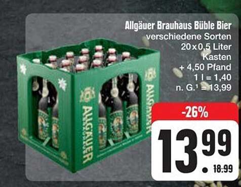 Allgäuer Brauhaus Büble Bier