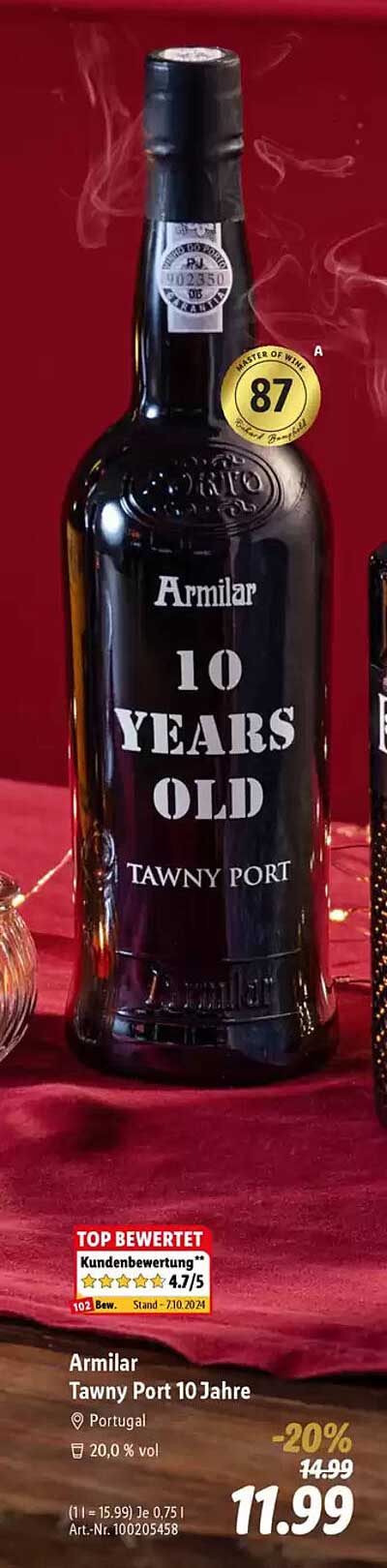 Armilar Tawny Port 10 Jahre