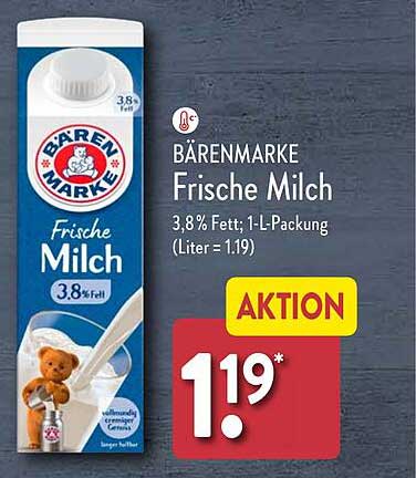 BÄRENMARKE Frische Milch