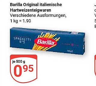 Barilla Original italienische Hartweizenteigwaren