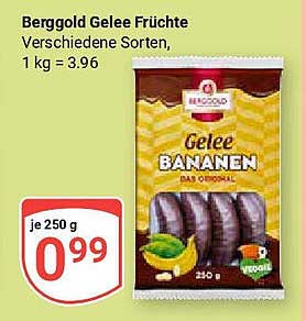 Berggold Gelee Bananen