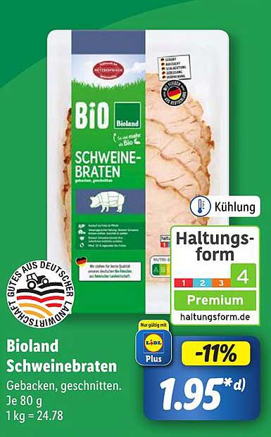 Bioland Schweinebraten