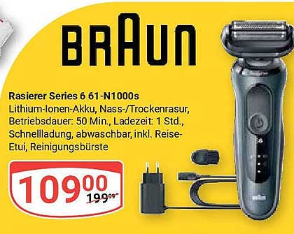 Braun Rasierer Series 6 61-N1000s