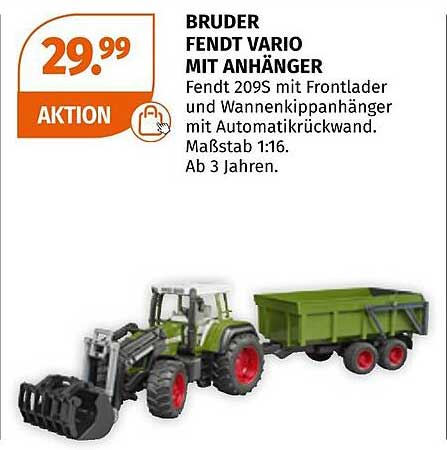 BRUDER FENDT VARIO MIT ANHÄNGER