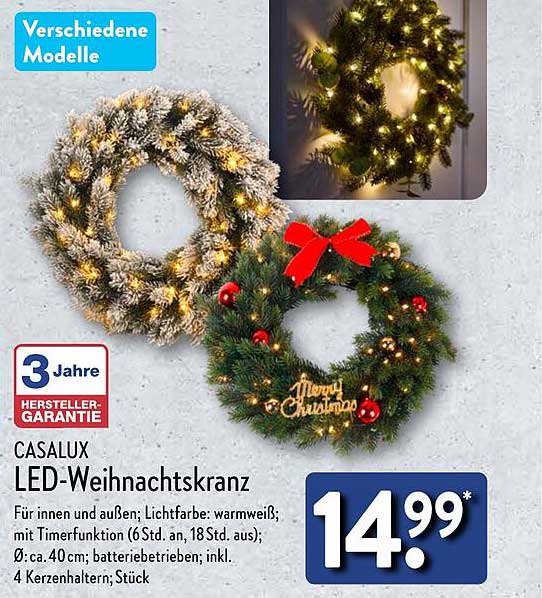 CASALUX LED-Weihnachtskranz