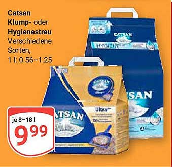 Catsan Klump- oder Hygienestreu