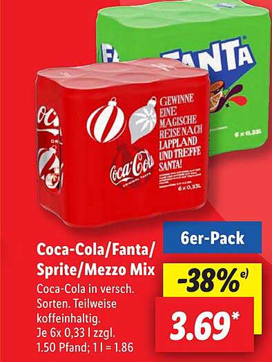 Coca-Cola/Fanta/Sprite/Mezzo Mix