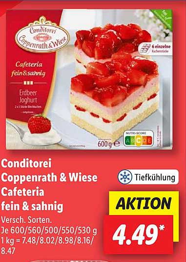 Conditorei Coppenrath & Wiese Cafeteria fein & sahnig Erdbeer Joghurt