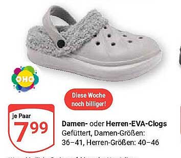 Damen- oder Herren-EVA-Clogs