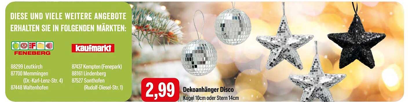 Dekoanhänger Disco