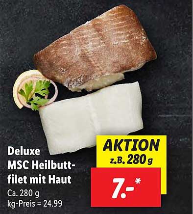 Deluxe MSC Heilbuttfilet mit Haut