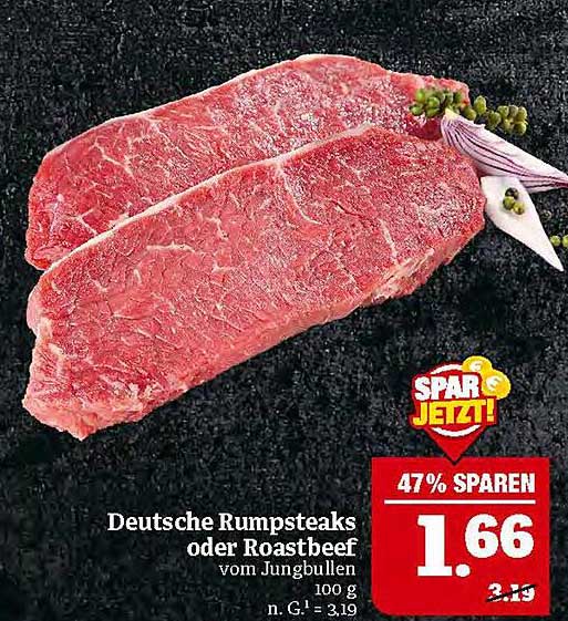 Deutsche Rumpsteaks oder Roastbeef