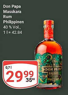 Don Papa Masskara Rum Philippinen