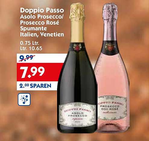 Doppio Passo Asolo Prosecco/Prosecco Rosé