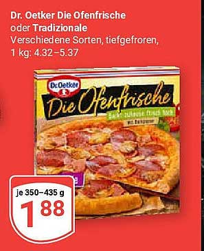 Dr. Oetker Die Ofenfrische oder Tradizionale