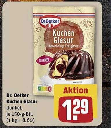 Dr. Oetker Kuchen Glasur dunkel