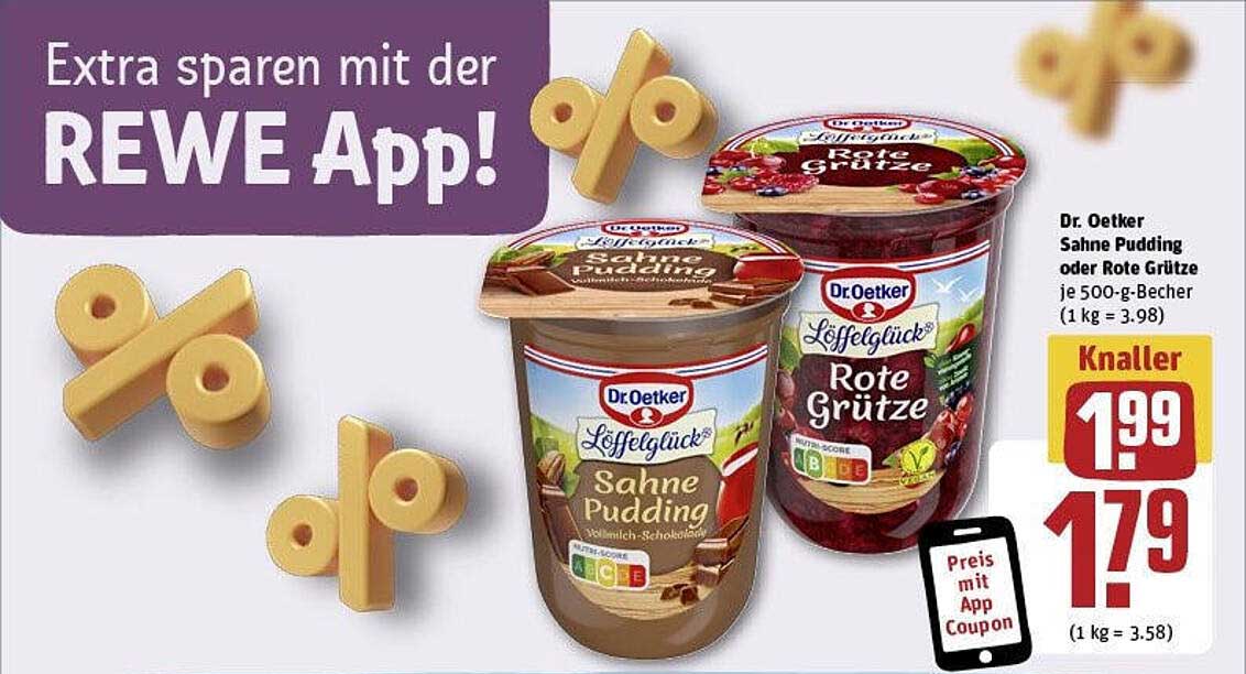 Dr. Oetker Sahne Pudding oder Rote Grütze