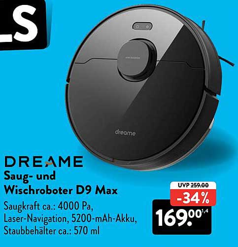 DREAME Saug- und Wischroboter D9 Max