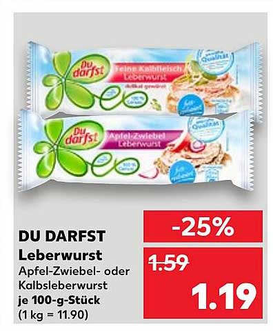 DU DARFST Leberwurst