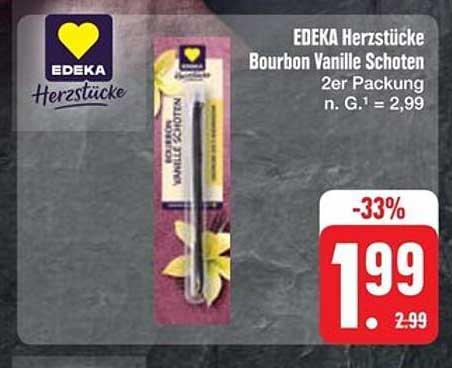 EDEKA Herzstücke Bourbon Vanille Schoten