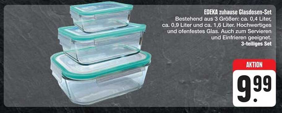 EDEKA zuhause Glasdosen-Set