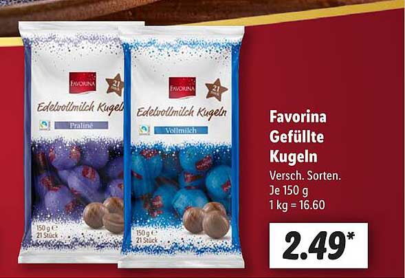 Favorina Gefüllte Kugeln