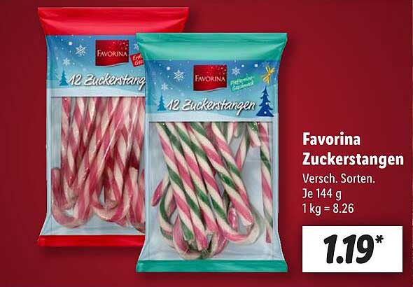 Favorina Zuckerstangen