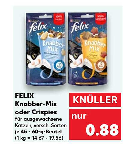 FELIX Knabber-Mix oder Crispies