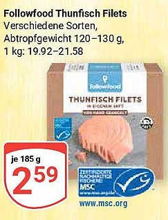 Followfood Thunfisch Filets