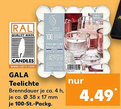 GALA Teelichte