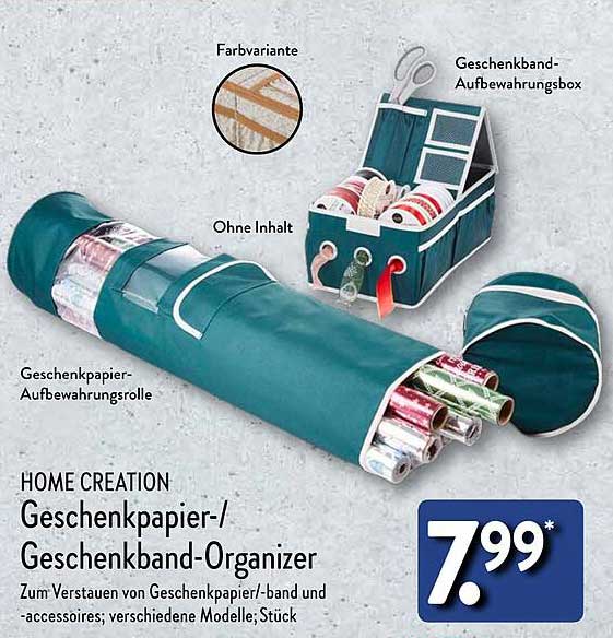 Geschenkpapier-/Geschenkband-Organizer