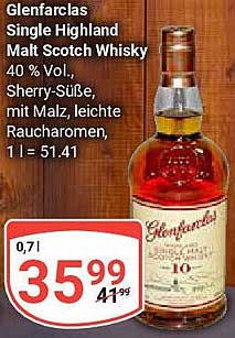 Glenfarclas Single Highland Malt Scotch Whisky