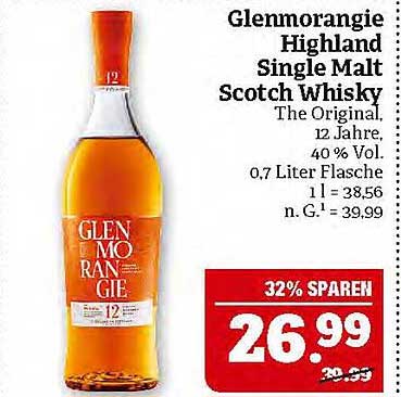 Glenmorangie Highland Single Malt Scotch Whisky