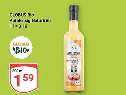 GLOBUS Bio Apfelessig Naturtrüb