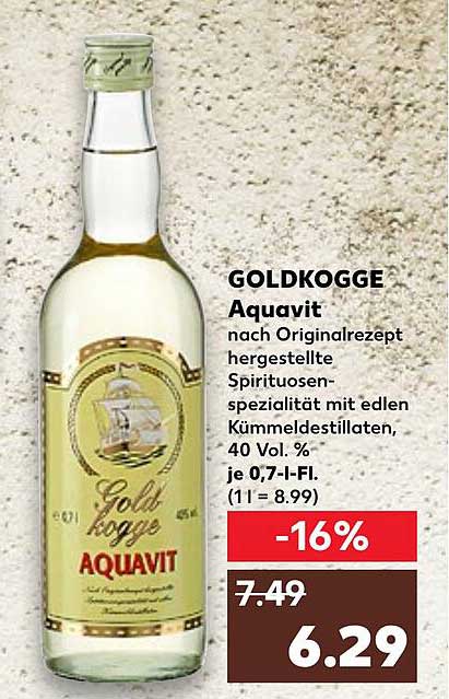 GOLDKOGGE Aquavit