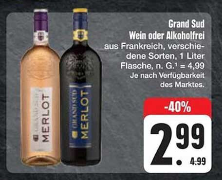 Grand Sud Wein oder Alkoholfrei