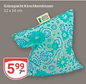 Grünspecht Kirschkernkissen