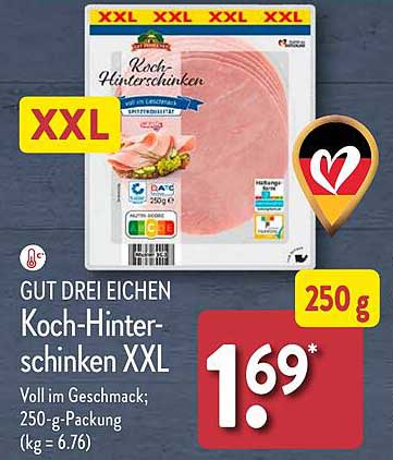 Gut Drei Eichen Koch-Hinter-Schinken XXL